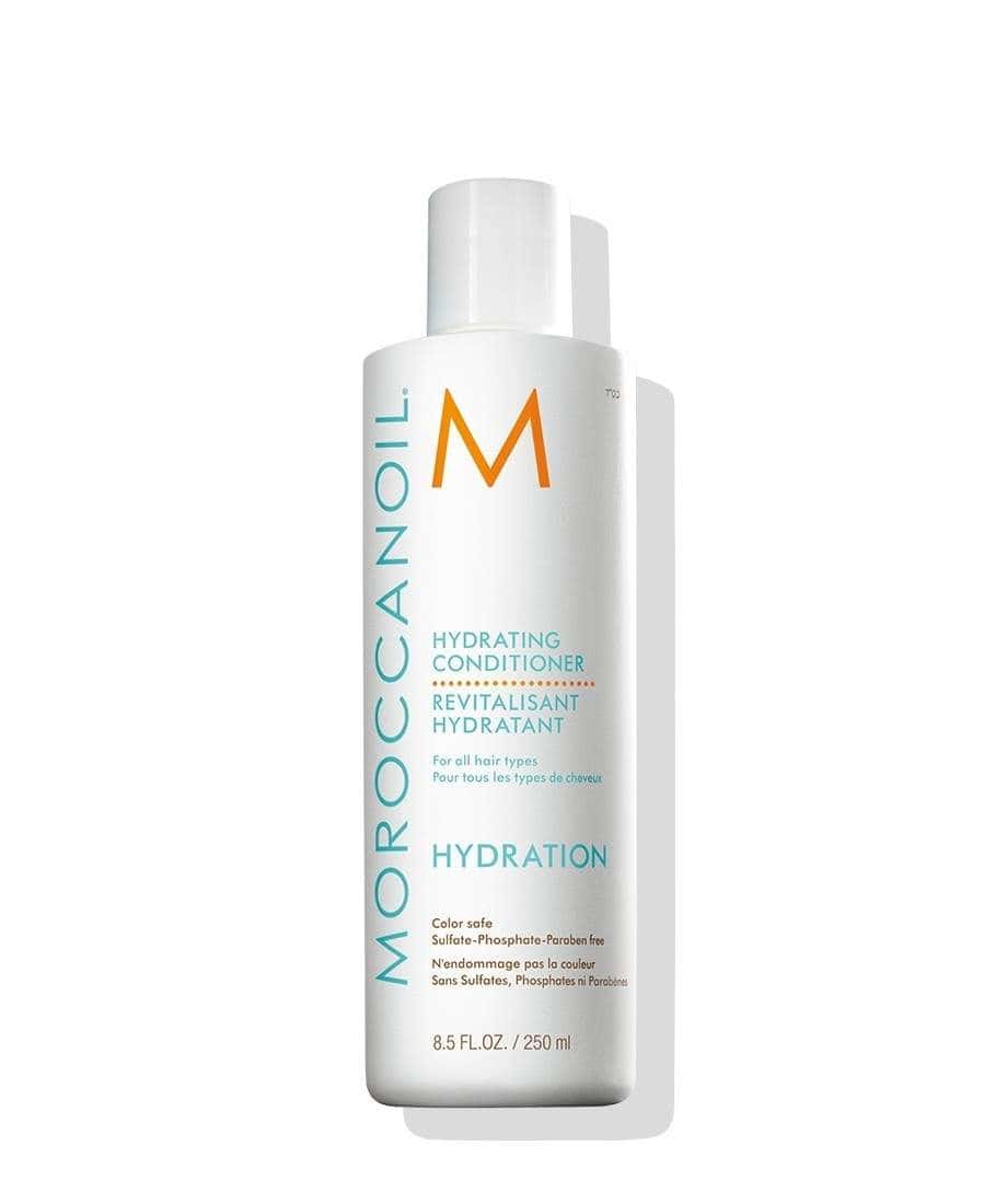 Moroccanoil Hydrating Conditioner bottle, white label, 250 ml.