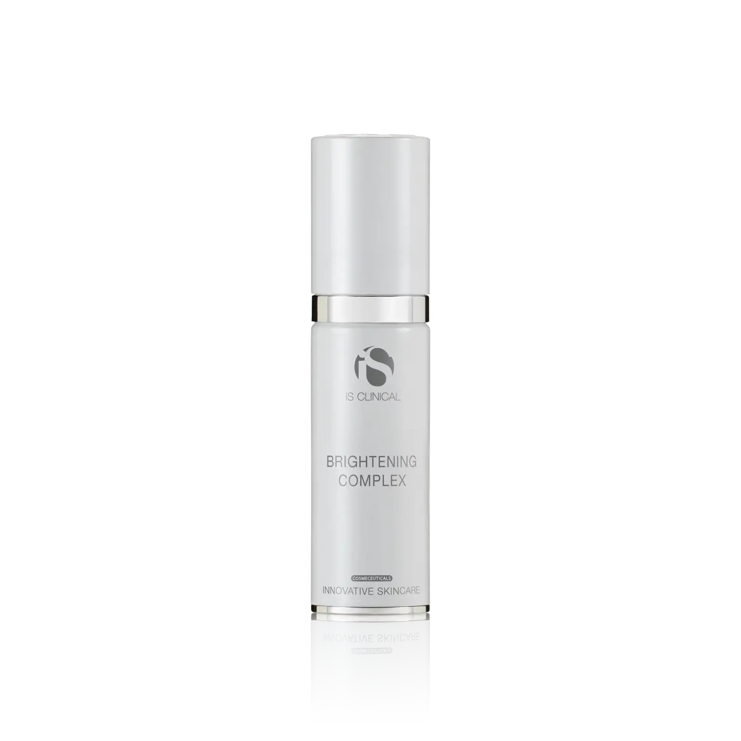 iS Clinical Brightening Complex 1 oz bottle, white pump dispenser