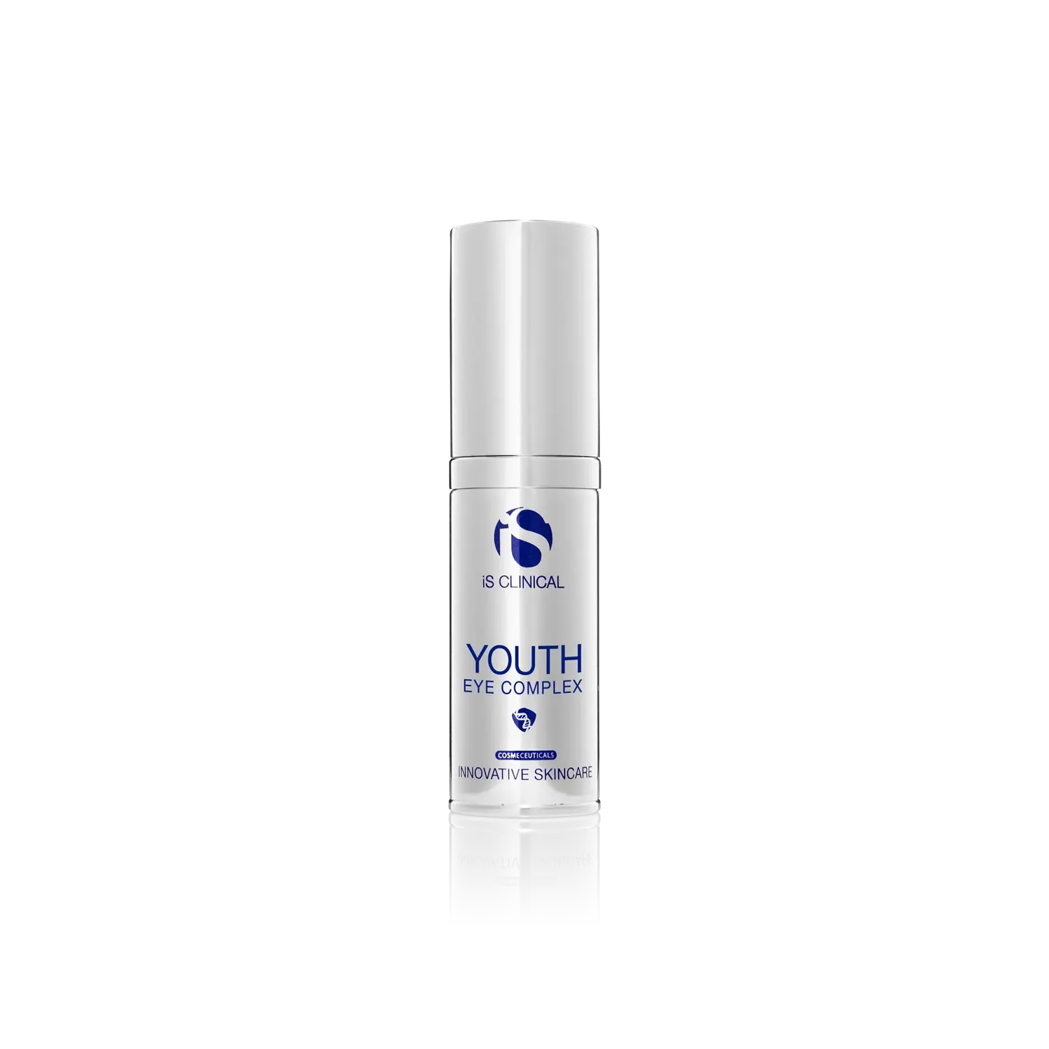 iS Clinical Youth Eye Complex 0.5 oz white bottle with silver cap