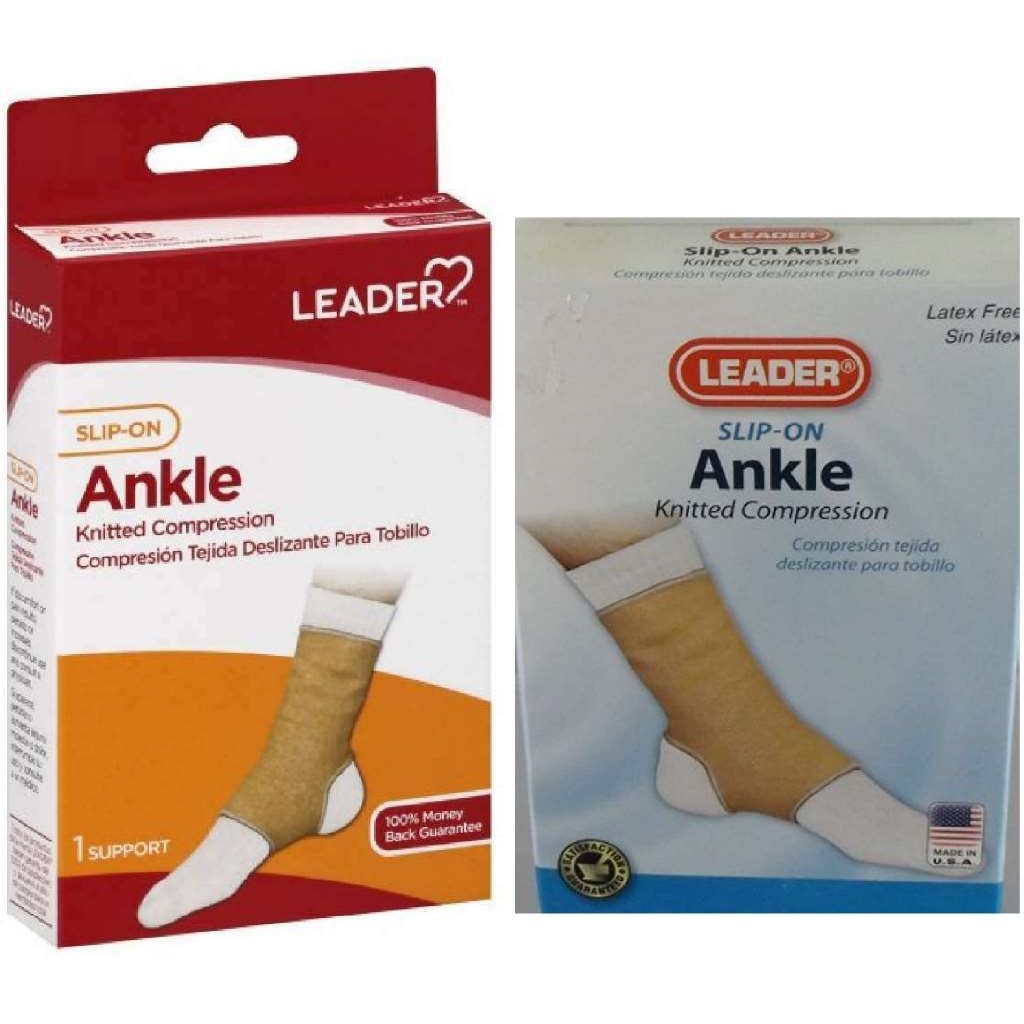 Leader Elastic Slip-On Ankle Support Sleeve (Small/Medium)