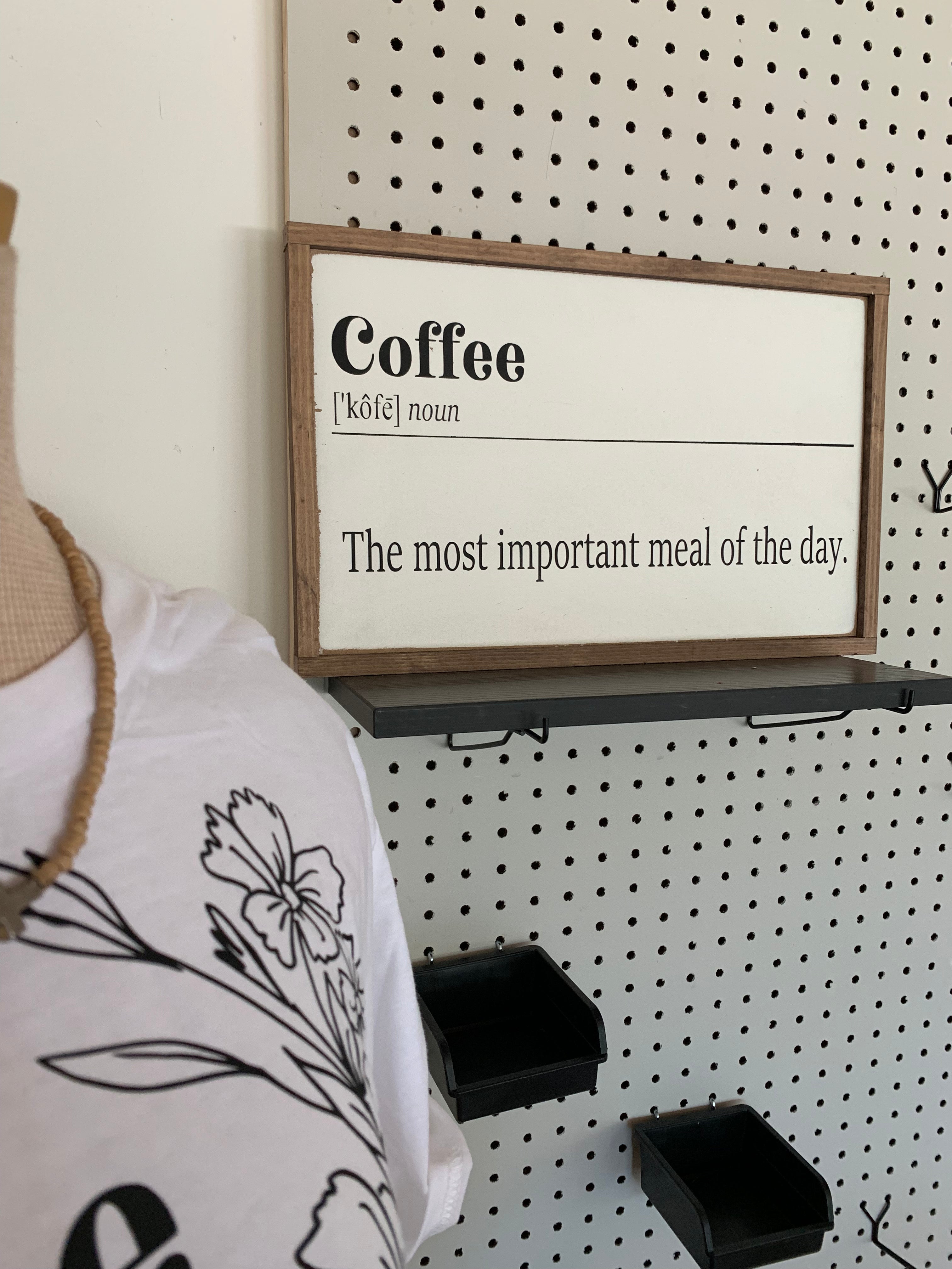 Coffee the most important room decor wooden sign