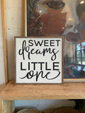 Sweet dreams little one sign modern room decor