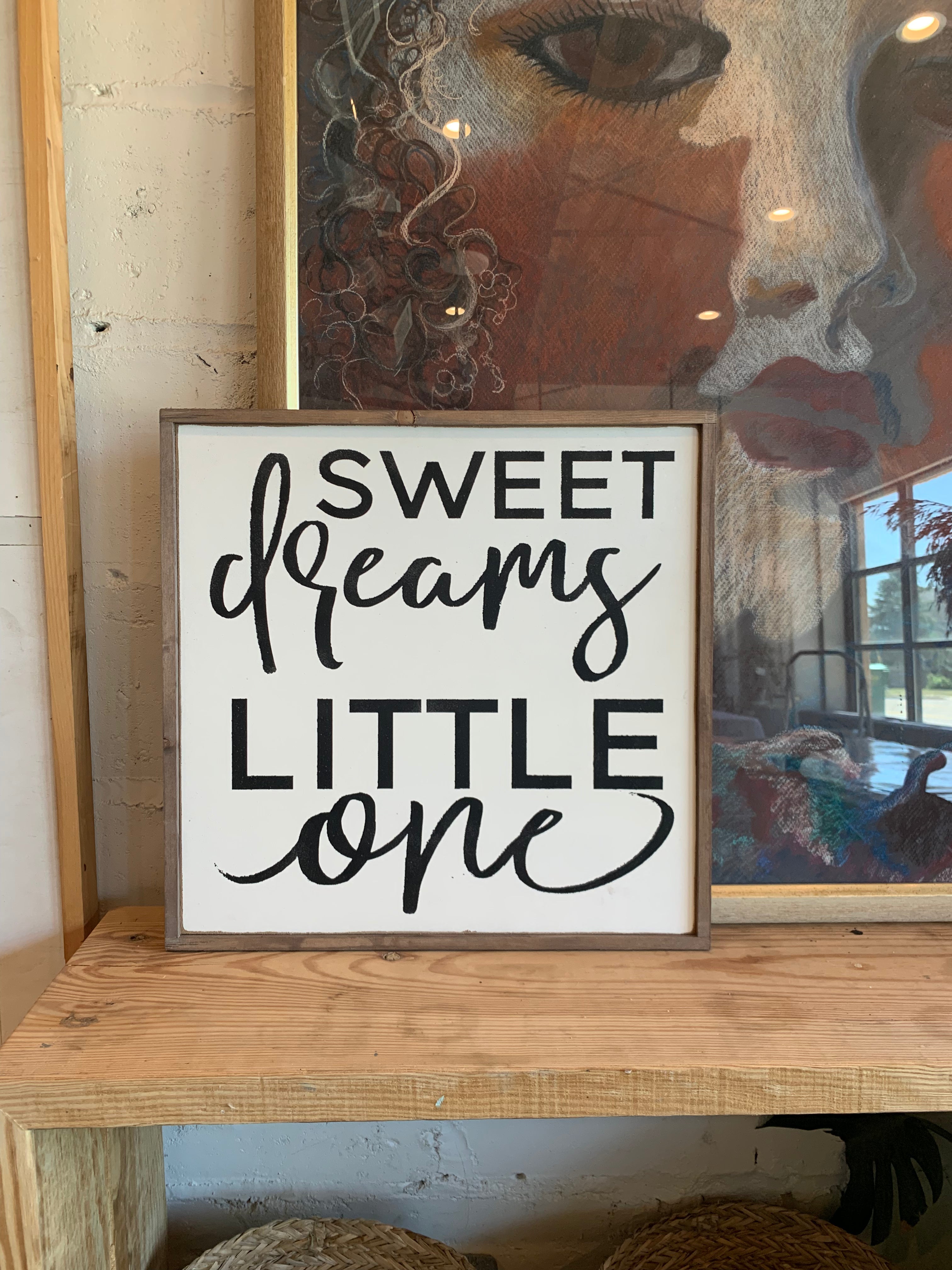 Sweet dreams little one sign modern room decor