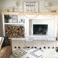 May your days be merry and bright white/black/natural