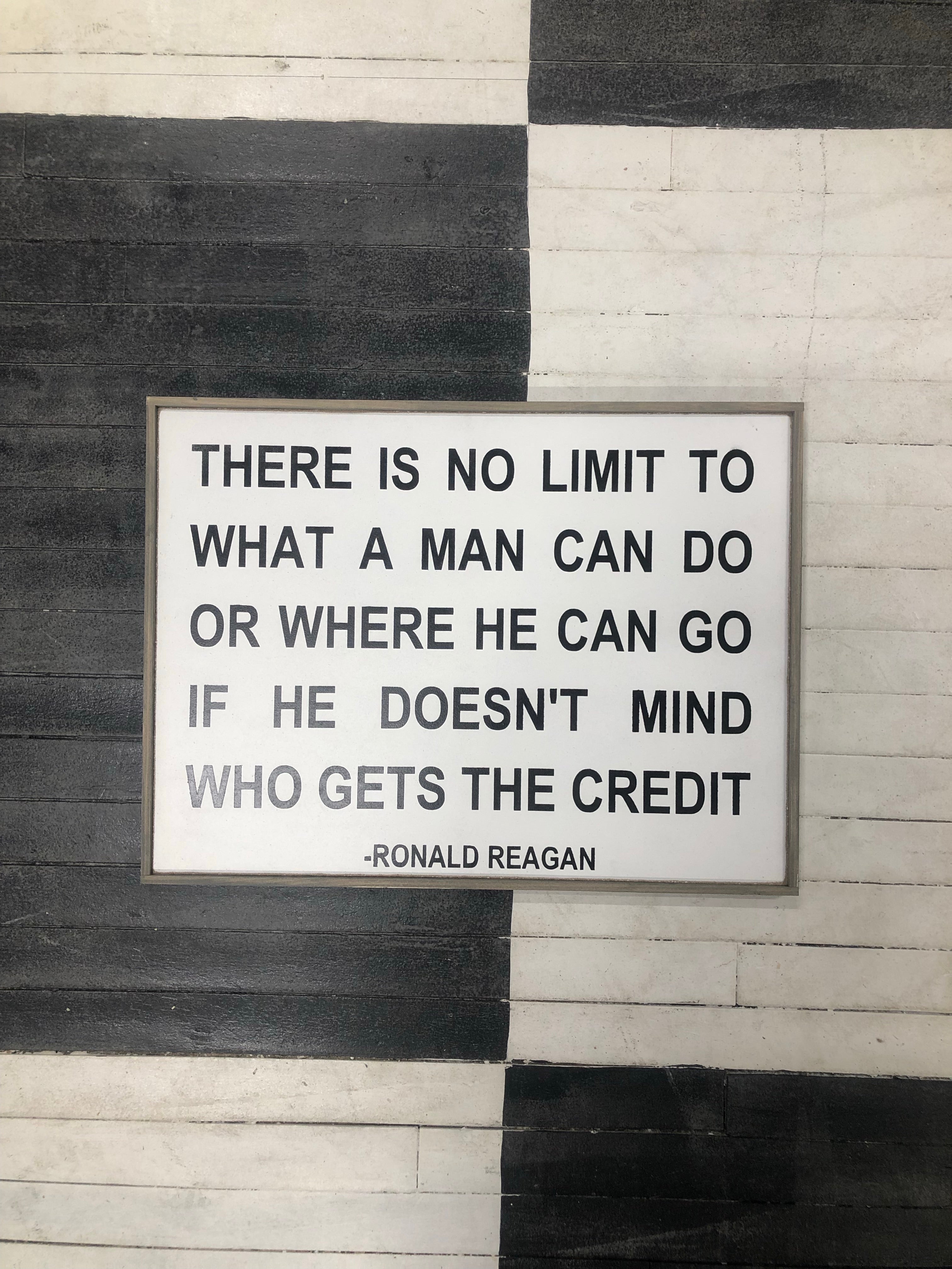 Ronald Reagan There is no wall hanging Home Decor wood sign
