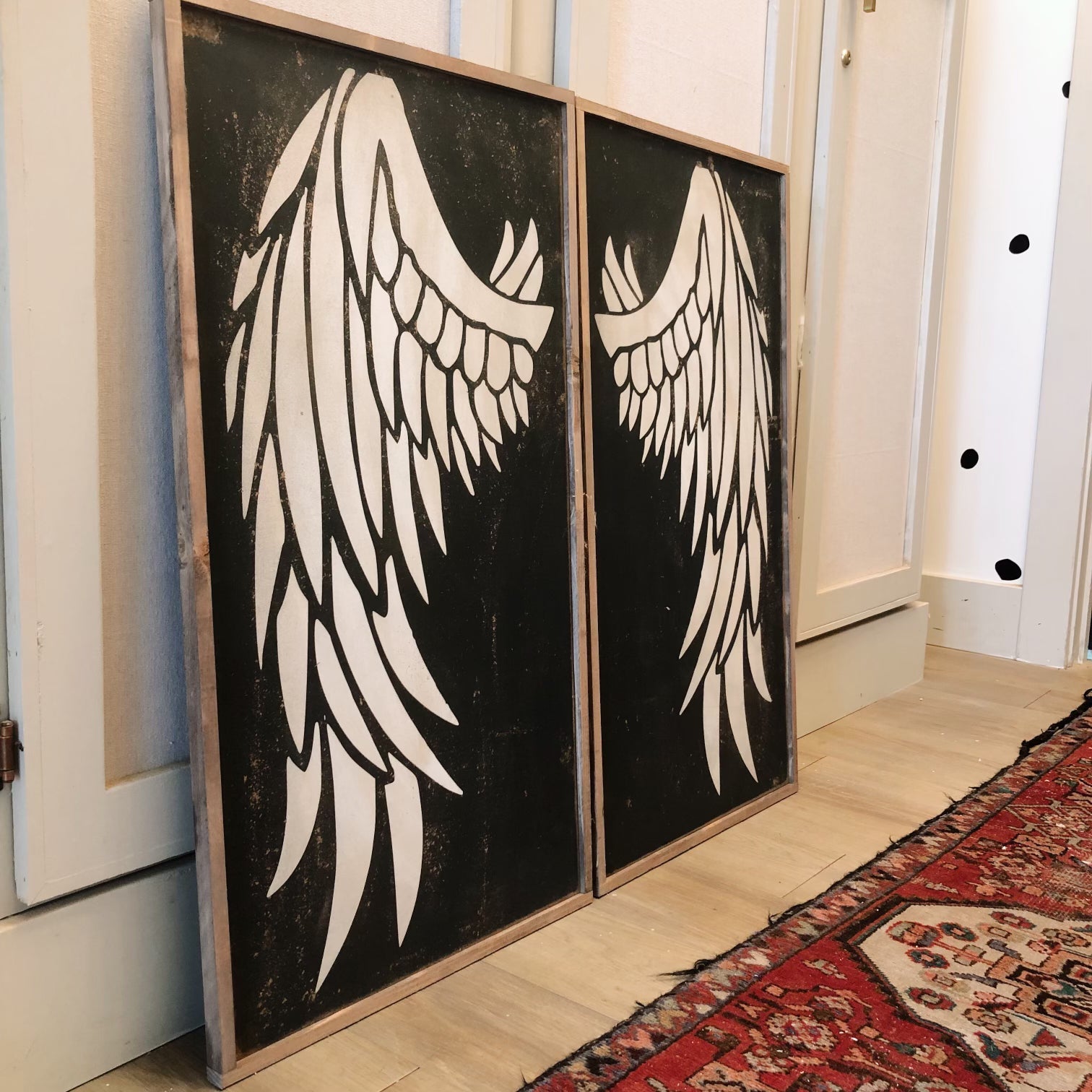 Set of 2 Angel Wings wood signs / Wings Wall Decor/ Living room or bedroom wall decoration decor signs / wall hanging