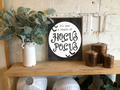 Its just a bunch of Hocus Pocus framed wood halloween decor sign / home decor signs / fall decor