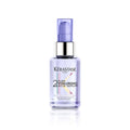 Kerastase hair serum bottle with 2% hyaluronic acid, clear lavender liquid, pump top
