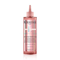 Kerastase hair gloss bottle, pink translucent liquid with flip-top nozzle