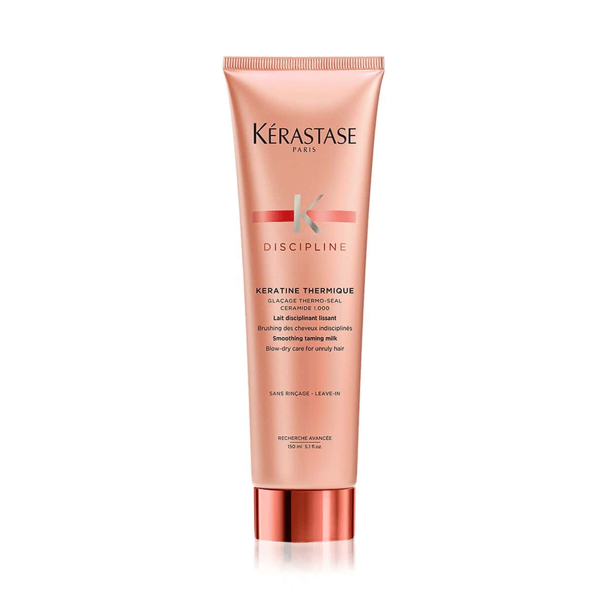 Kérastase Discipline Keratine Thermique heat protectant tube, peach
