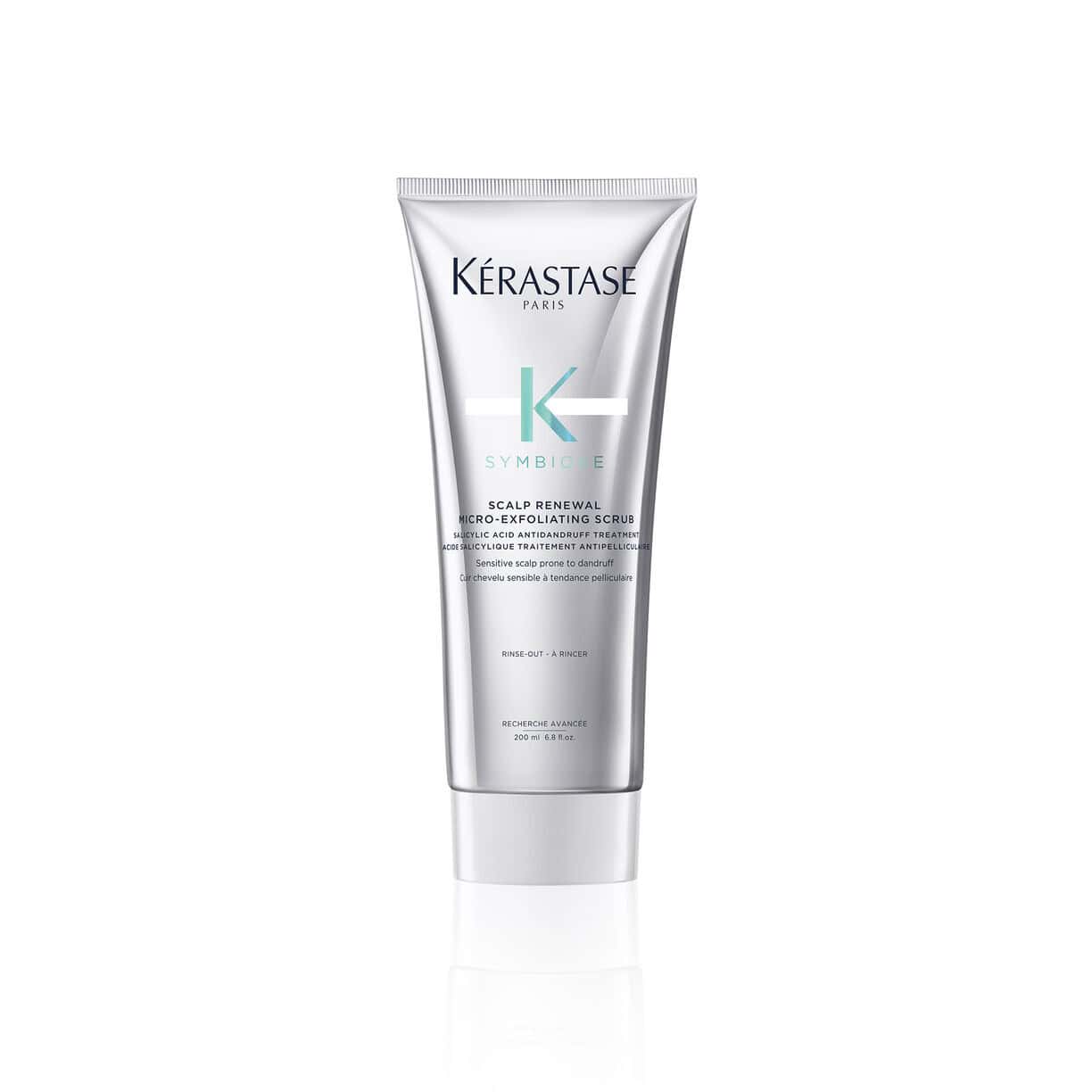 Kerastase Symbiose scalp renewal exfoliating scrub tube, grey with green logo