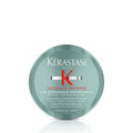 Teal-green hair wax pomade jar with Kerastase Genesis Homme label