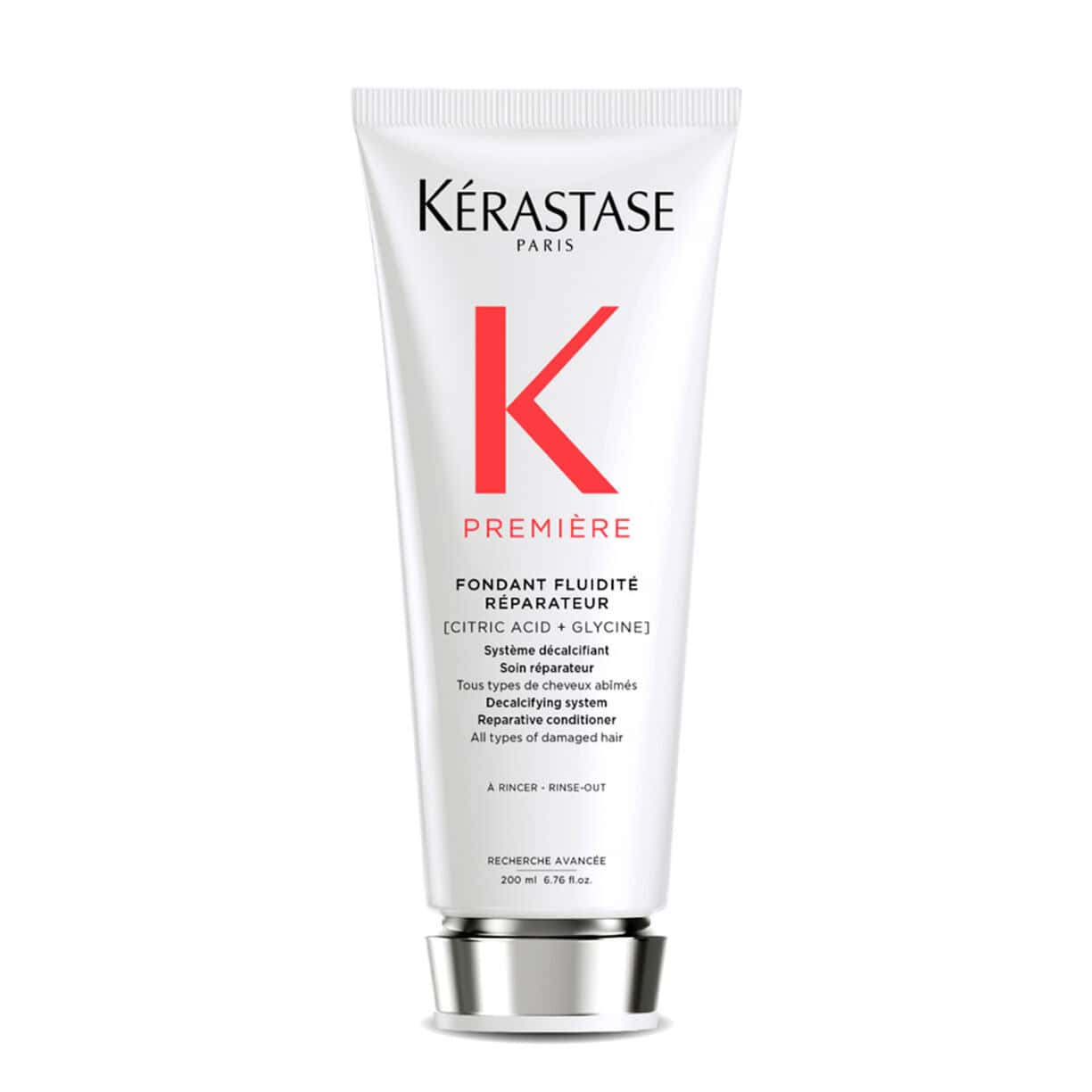 Kerastase Premiere repairing conditioner in white squeeze tube, silver cap, 200 ml