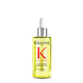 Kérastase hair gloss repair oil bottle with dropper; green-gold liquid, 1.01 oz