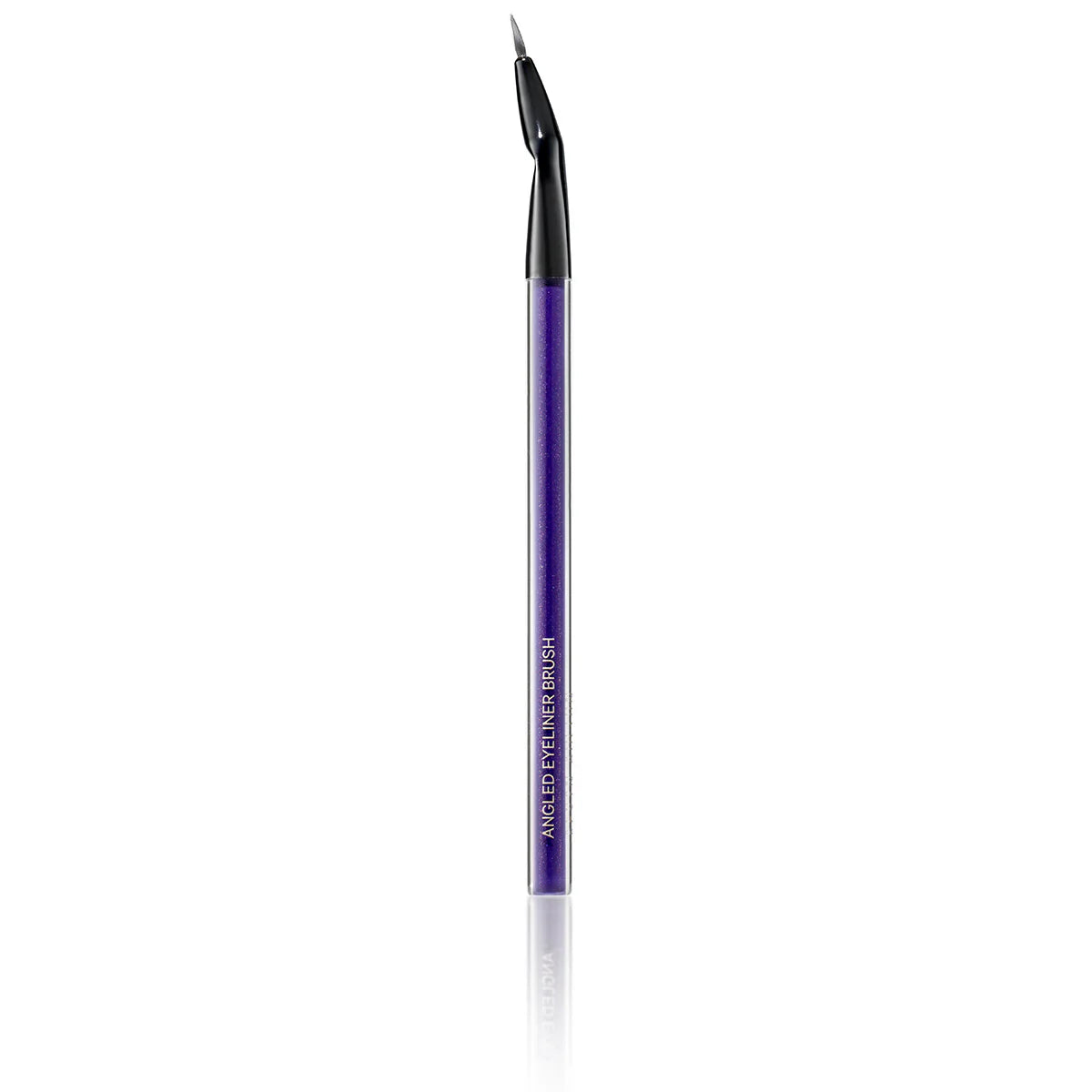 Kevyn Aucoin angled eyeliner brush with purple handle and black slanted tip