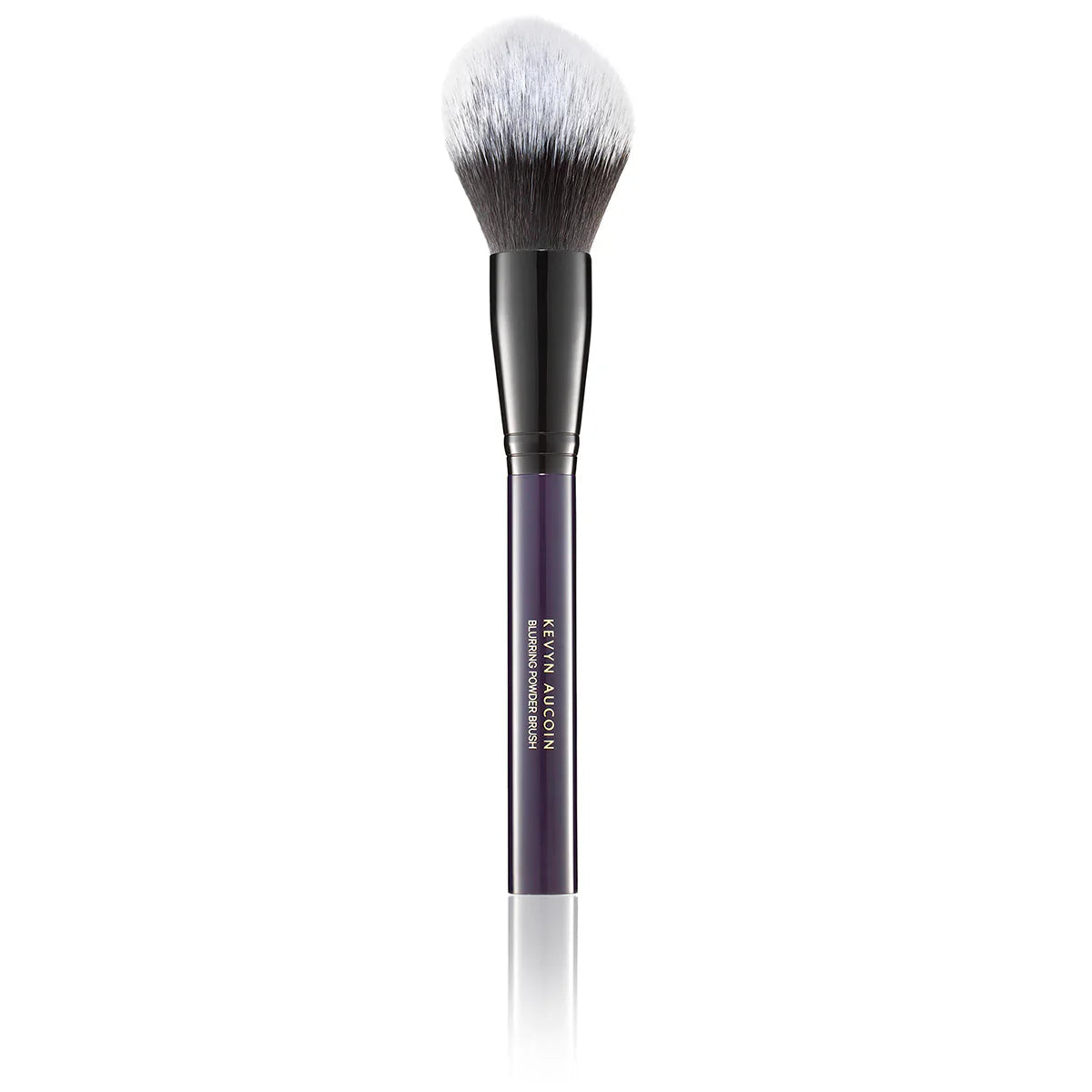 Kevyn Aucoin blurring powder brush with soft gray bristles and dark purple handle