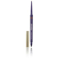 Precision eye definer pencil with pointed tip, purple body and metallic gold cap