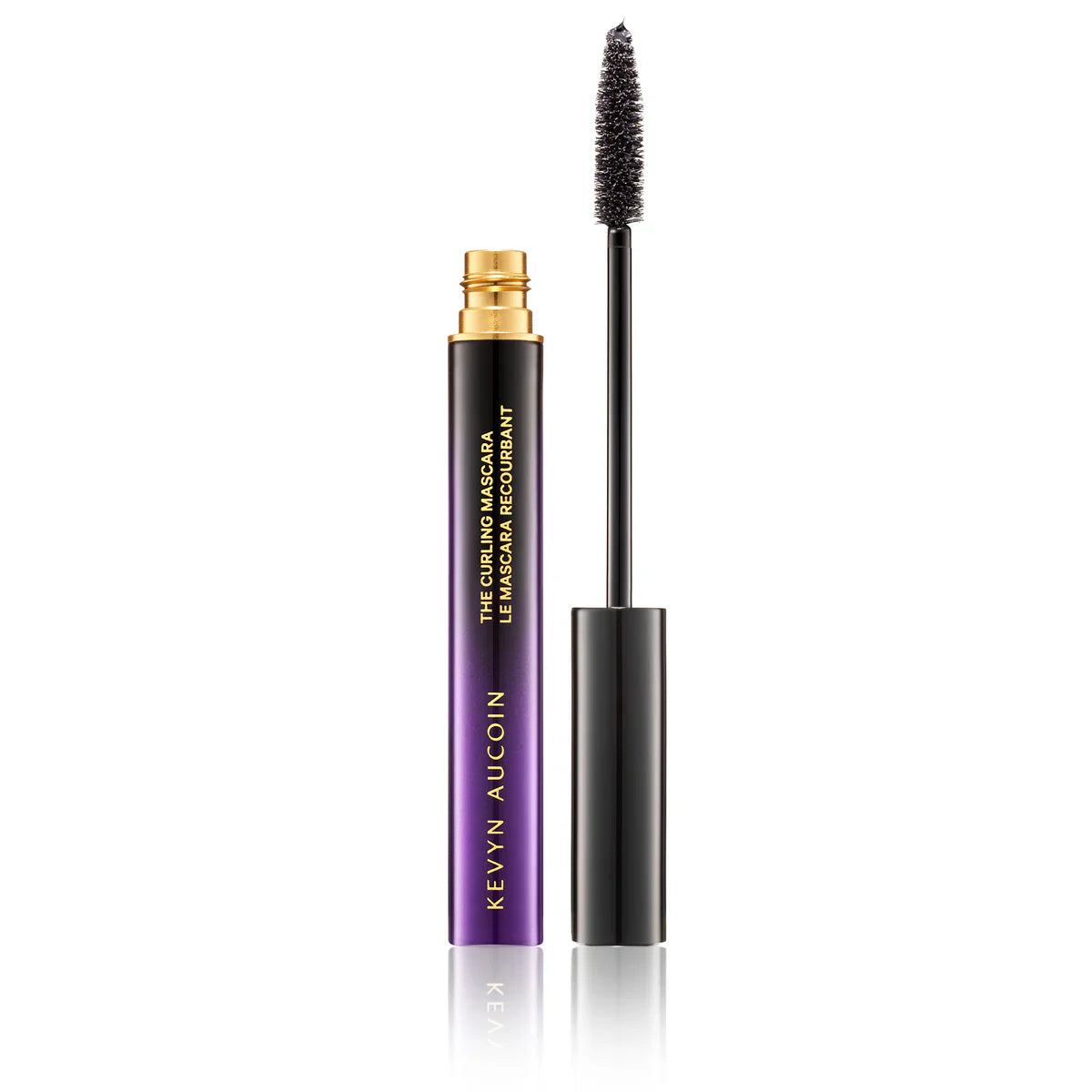 Kevyn Aucoin curling mascara in black, with wand applicator.