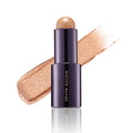 Lighting stick, dark purple tube with bronze shimmer swipe