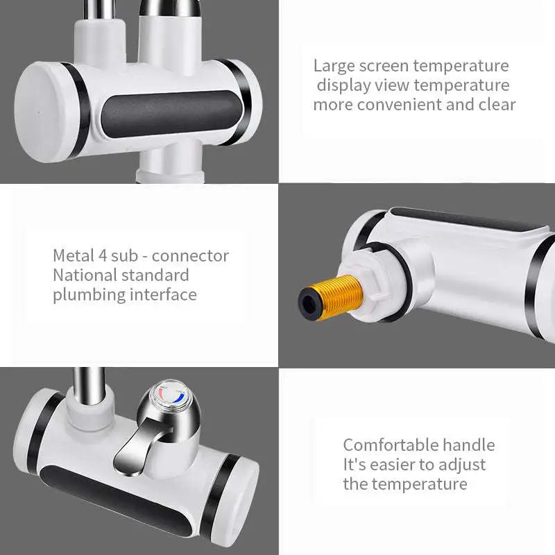 Kitchen Electric Water Heater with Digital Display