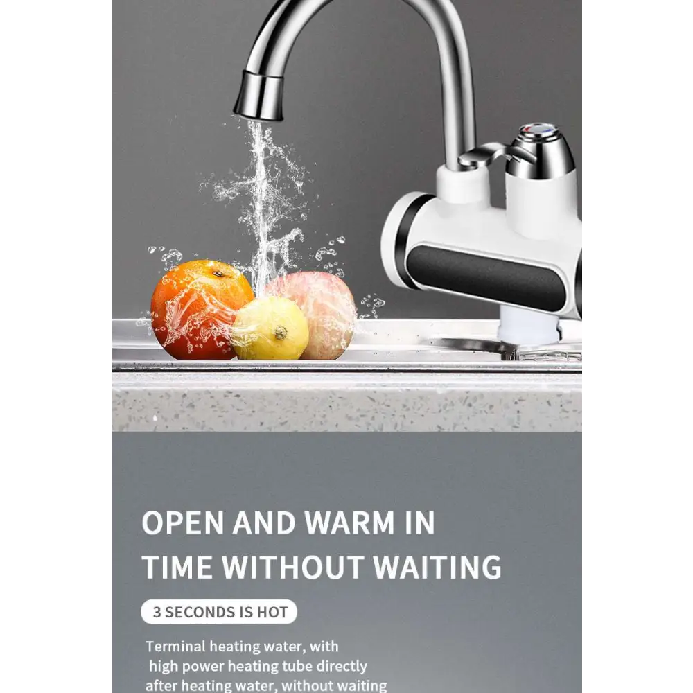 Kitchen Electric Water Heater with Digital Display