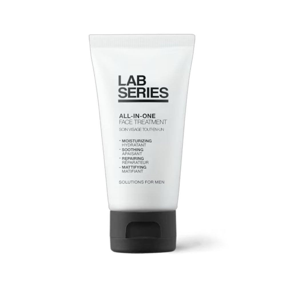 Lab Series All-In-One face treatment tube, white cream, black cap