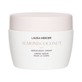 Laura Mercier Almond Coconut serum body cream jar, white label, plastic container