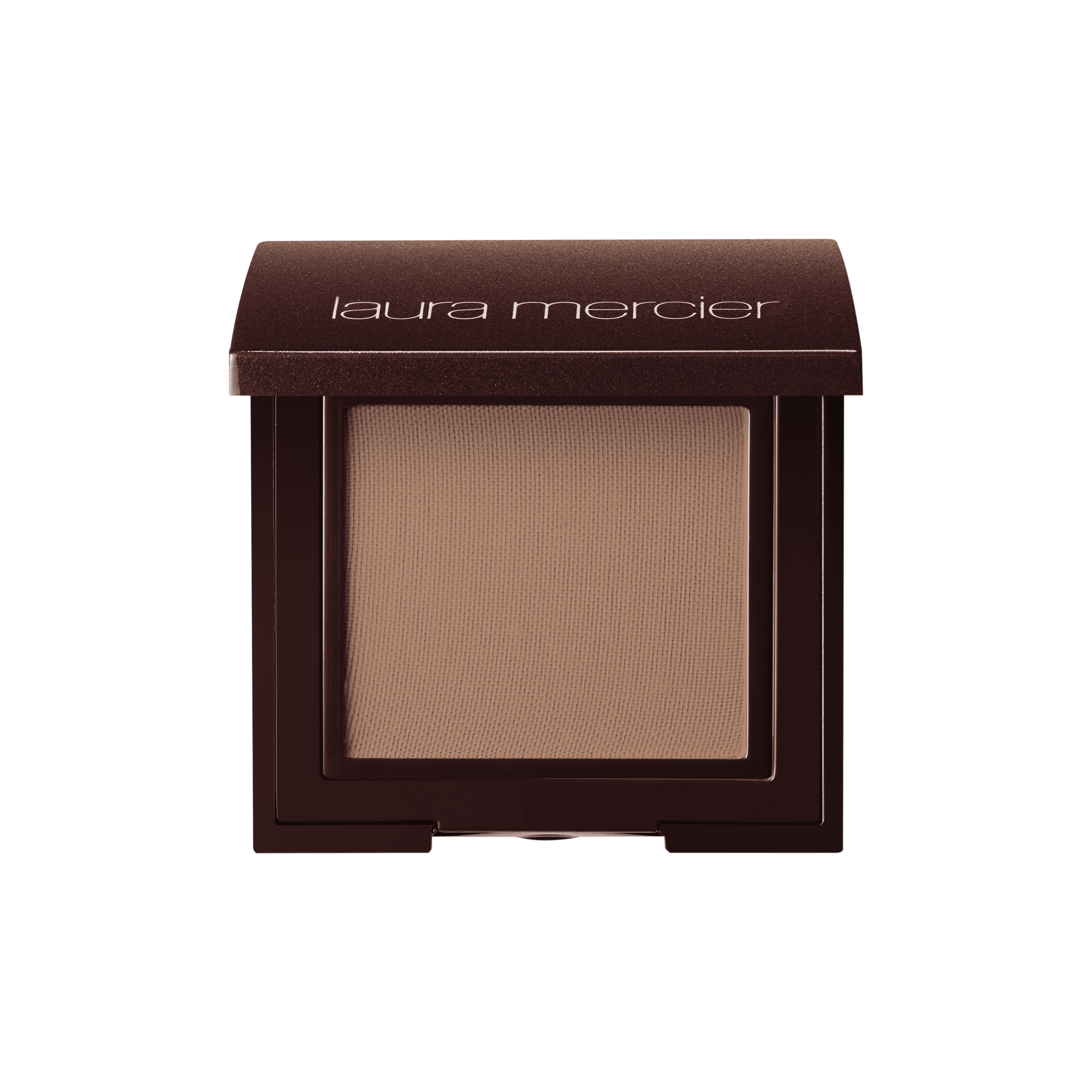Matte eye shadow compact with cafe au lait pan, square refill