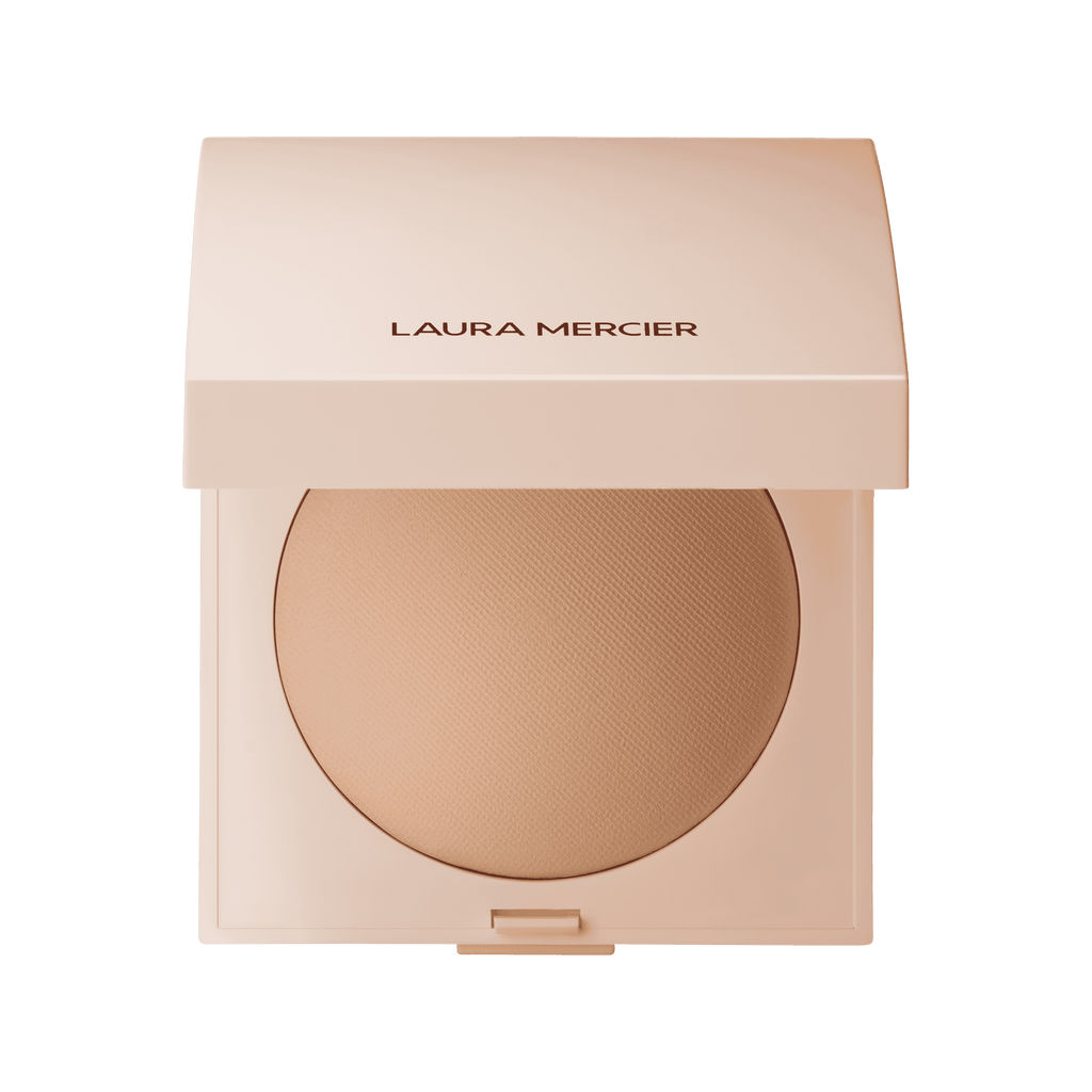 Laura Mercier pressed powder compact, medium peach round pan
