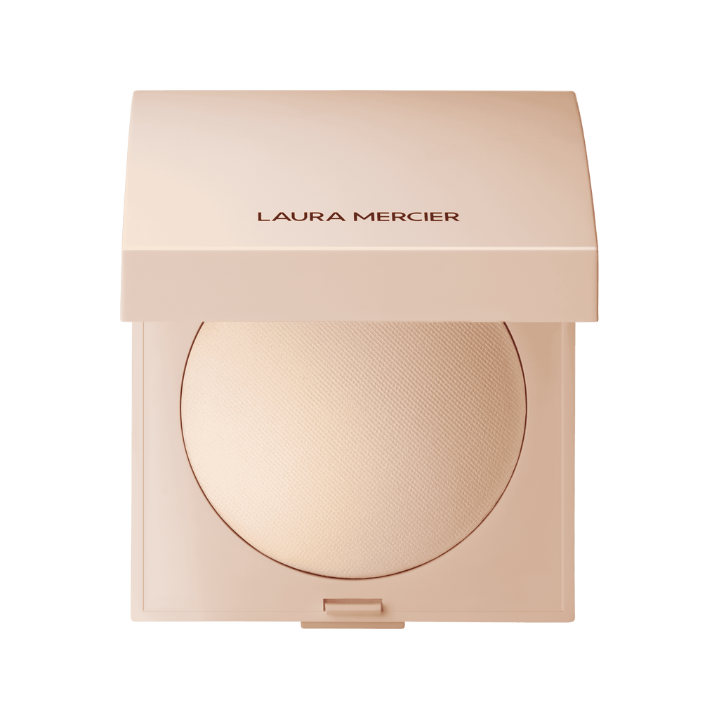 Laura Mercier pressed powder compact, translucent pale round pan