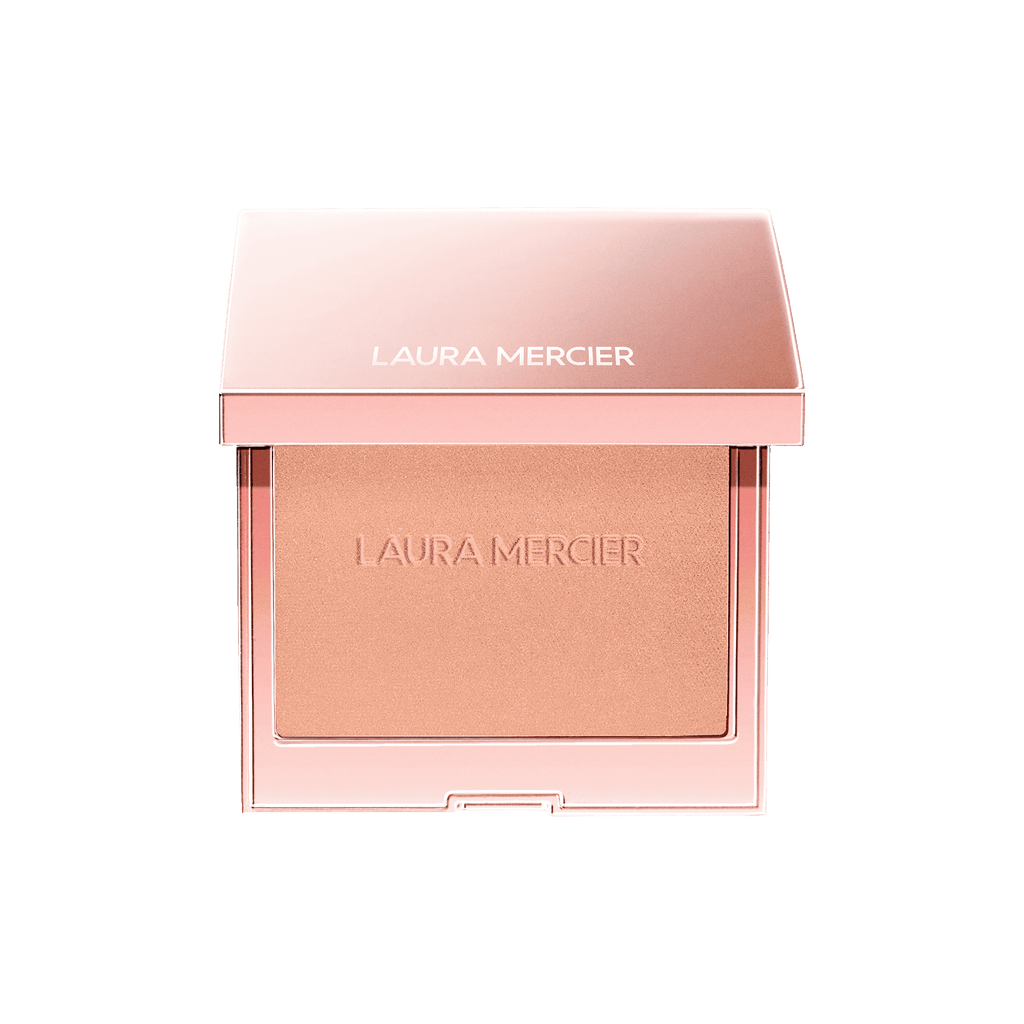 Laura Mercier RoseGlow blush compact in peach shimmer shade, square pan