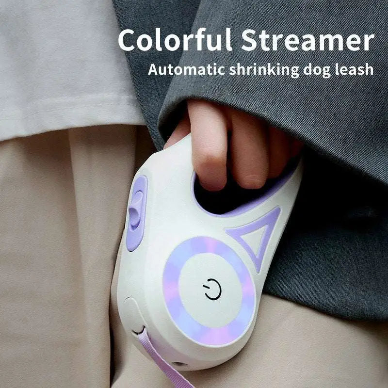 LED Dog Leash Retractable for Small Medium Dogs