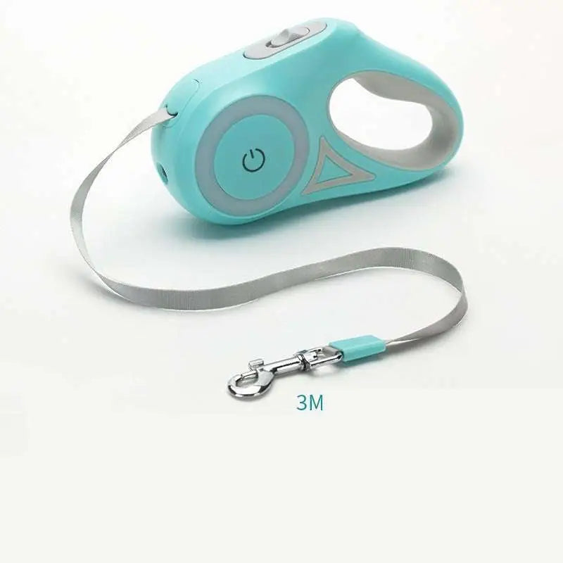 LED Dog Leash Retractable for Small Medium Dogs