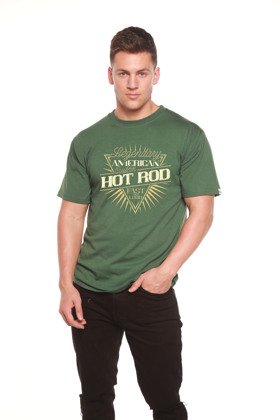 Legendary American Men's Bamboo Viscose/Organic Cotton Short Sleeve Graphic T-Shirt