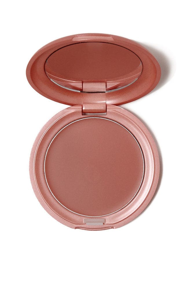 Stila Convertible Color compact with rosy-brown powder pan, lid open