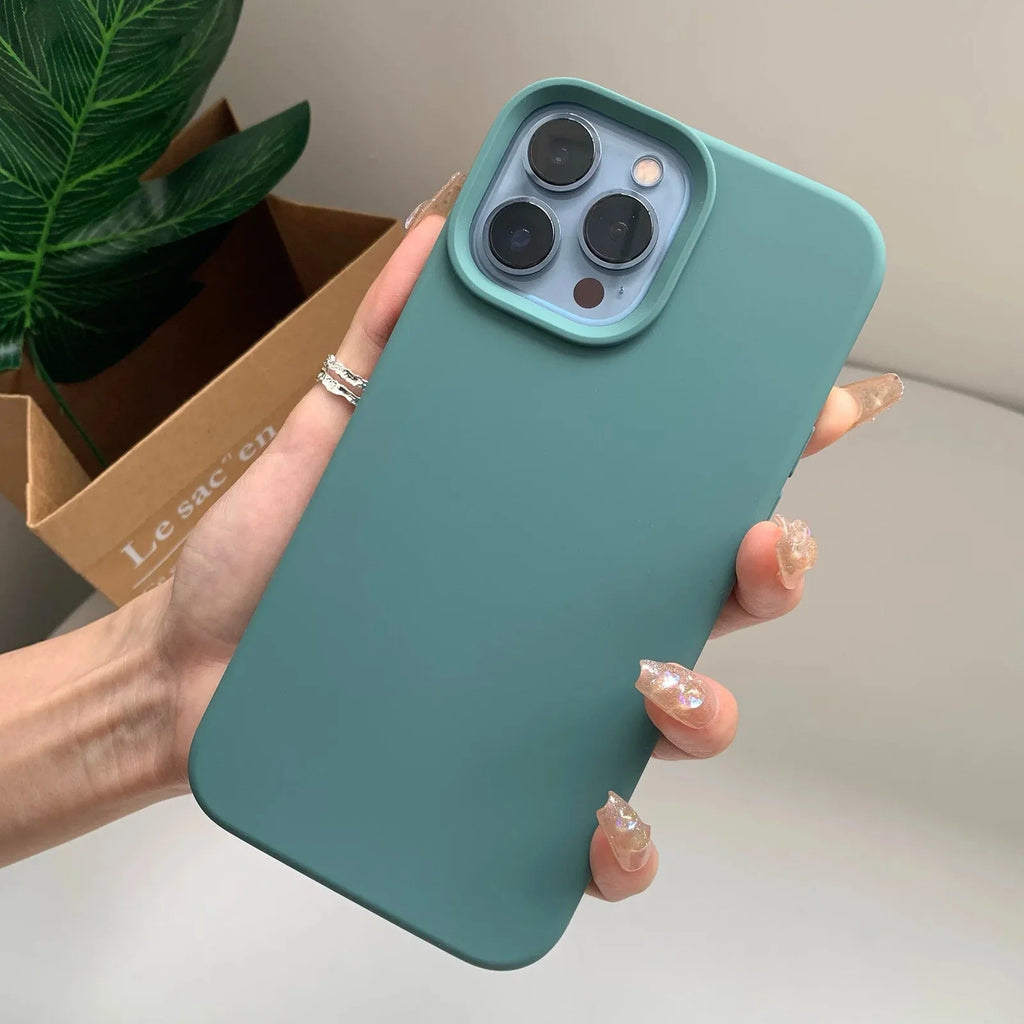 Liquid Silicone Phone Case | Full Coverage Protective Cover for iPhone 7 to 16 Series