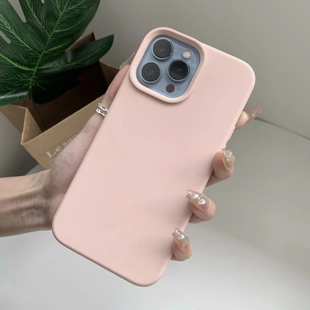 Liquid Silicone Phone Case | Full Coverage Protective Cover for iPhone 7 to 16 Series