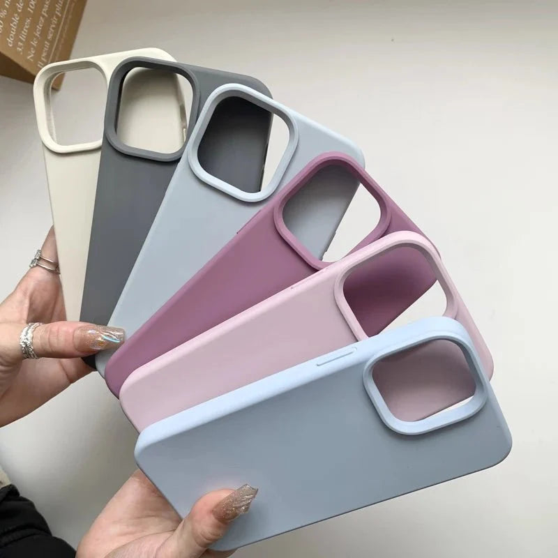 Liquid Silicone Phone Case | Full Coverage Protective Cover for iPhone 7 to 16 Series