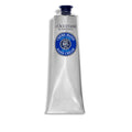 Hand cream tube with blue cap and L'Occitane label