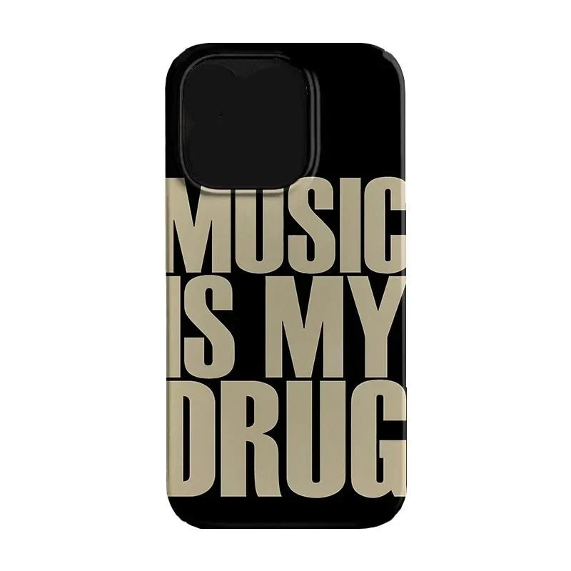 DIXSG Y2K Love Music Phone Case | Trendy Full Coverage Protective Cover for iPhone