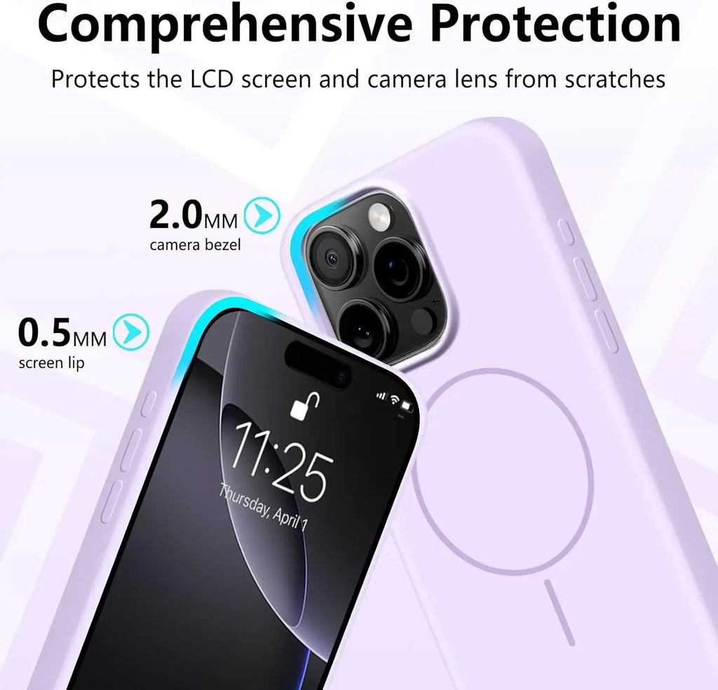 Strong Magnetic Silicone Phone Case | Wireless Charging Compatible for iPhone 12-16 Series