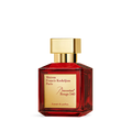 Baccarat Rouge 540 Extrait de parfum bottle with red glass and gold cap