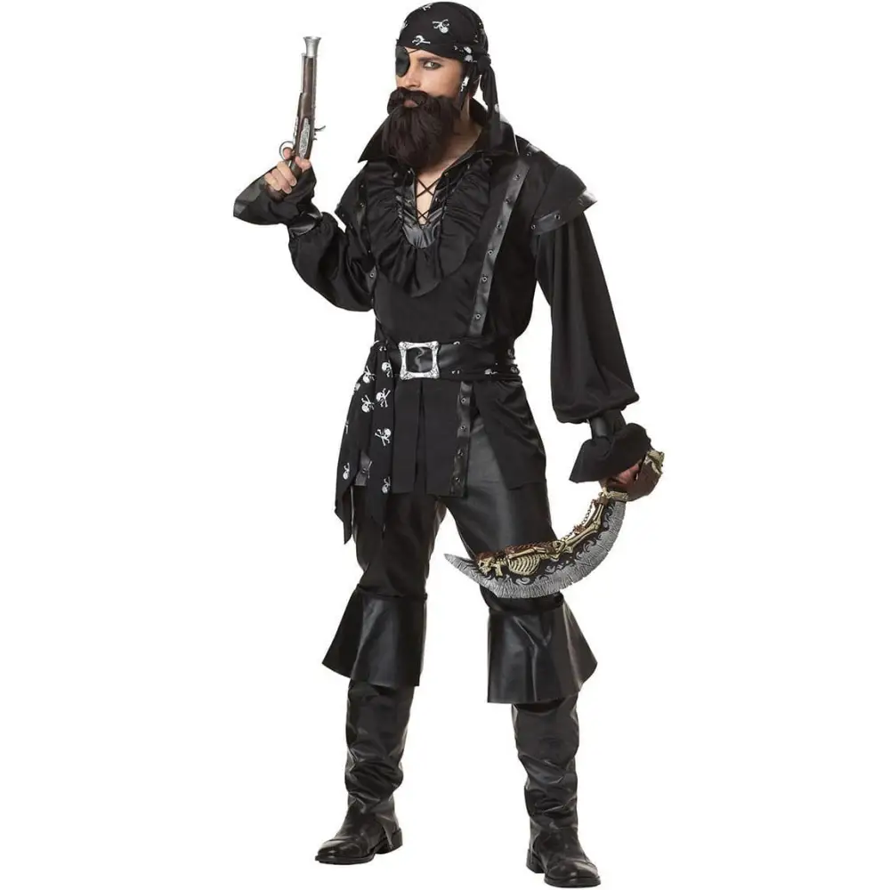 Male Pirate Costume Halloween Cosplay Set
