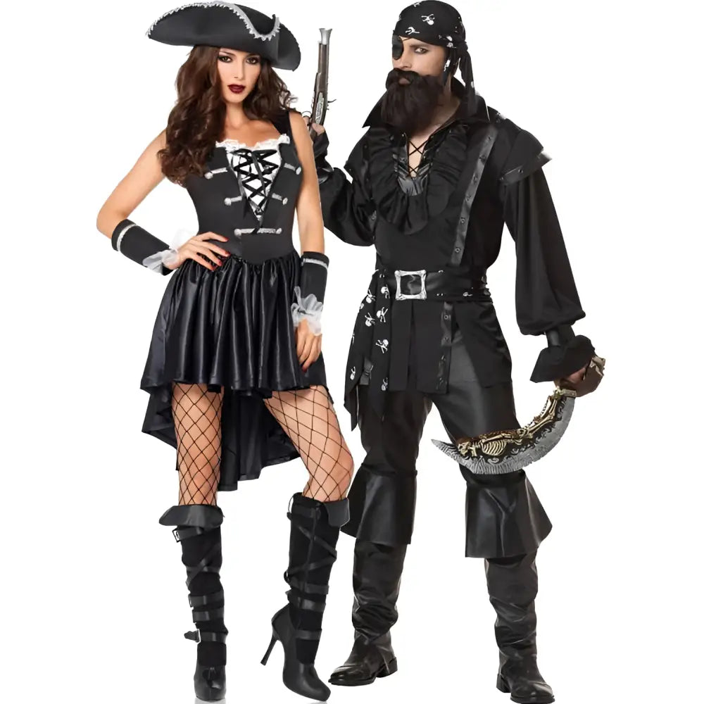 Male Pirate Costume Halloween Cosplay Set