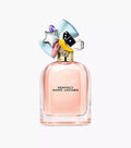 Perfect Eau de Parfum bottle, clear pink glass with gold cap and colorful bow