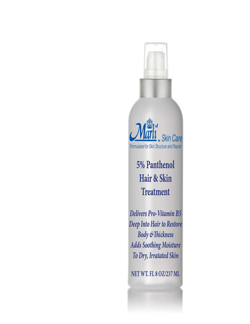 5% panthenol hair and skin treatment bottle with pump, 8 fl oz