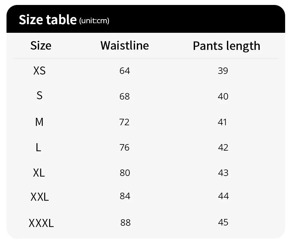 Men's Plus Size Sports Shorts | Black and White Elastic Waist Activewear