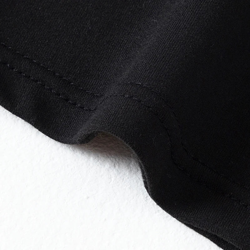 Men's Plus Size Sports Shorts | Black and White Elastic Waist Activewear