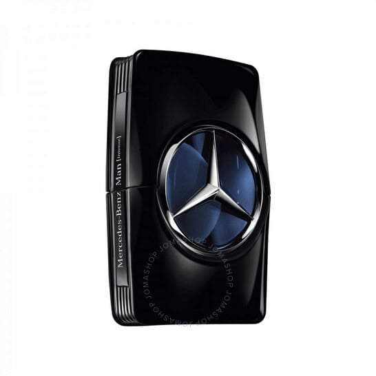 Mercedes Benz Man eau de toilette bottle, black with silver Mercedes emblem