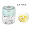 Mini Electric Garlic Chopper with Glass Bowl